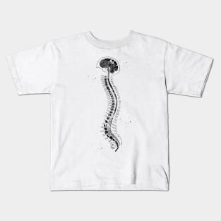 Brain with spinal cord Kids T-Shirt